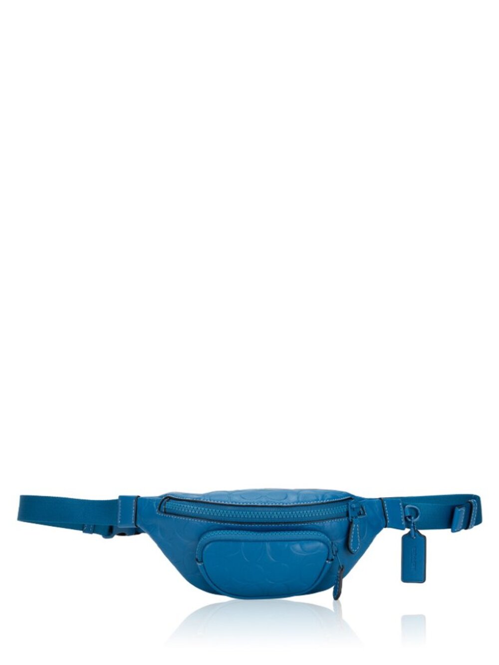 CH073 Signature Leather Sprint Belt Bag Blue Jay